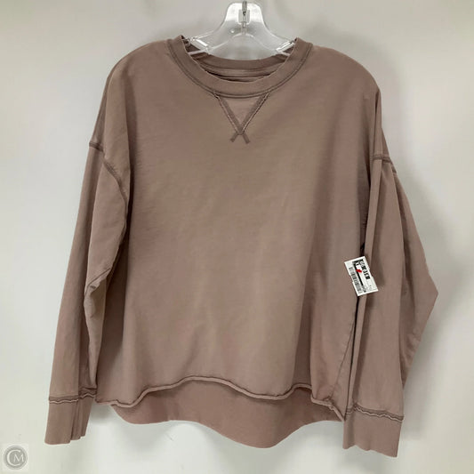 Top Long Sleeve By Aerie In Pink, Size: S