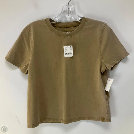 Top Short Sleeve By We The Free In Brown, Size: Xs