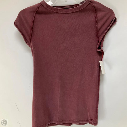 Top Short Sleeve By We The Free In Maroon, Size: M