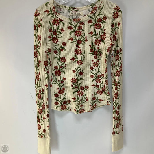 Top Long Sleeve By We The Free In Floral Print, Size: S