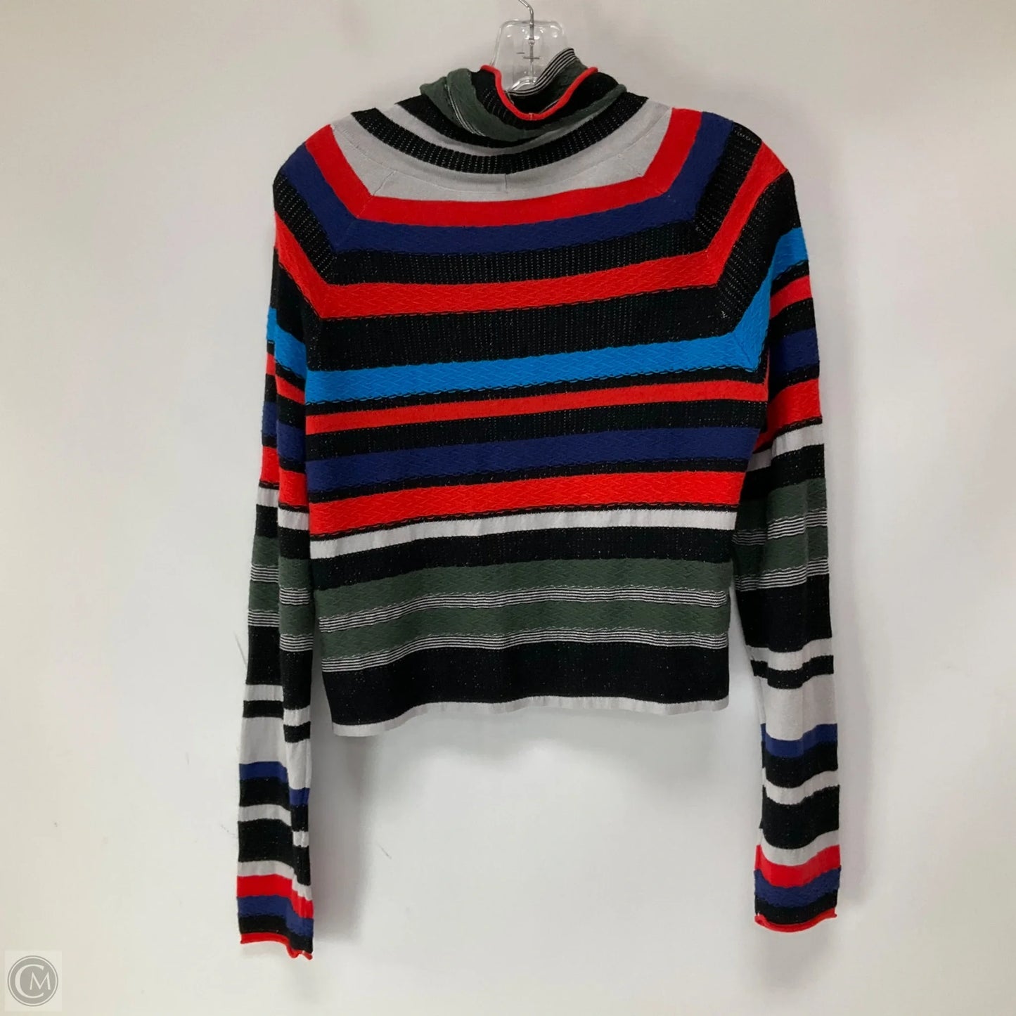 Top Long Sleeve By Free People In Striped Pattern, Size: L