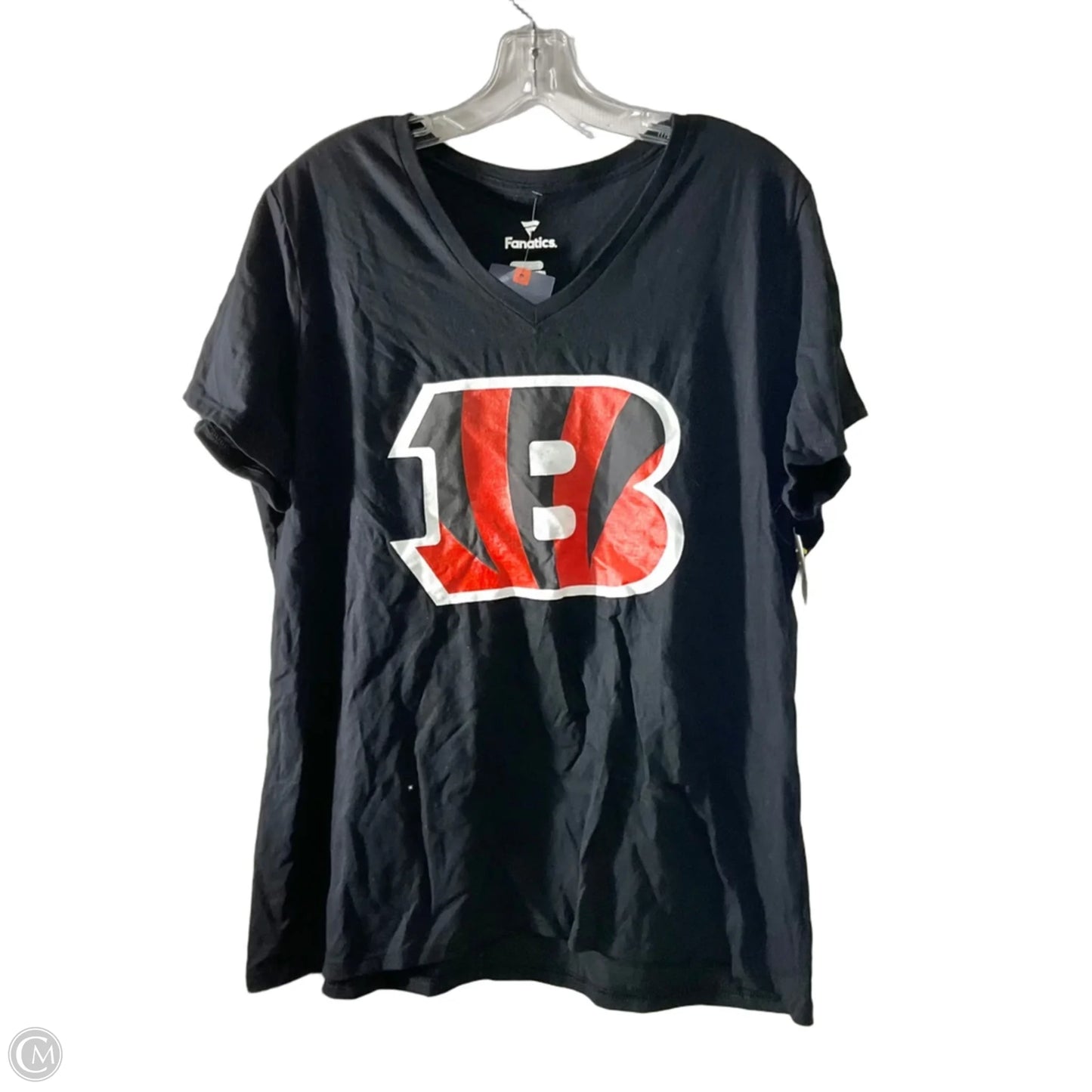 Athletic Top Short Sleeve By Fanatics In Black, Size: 2x