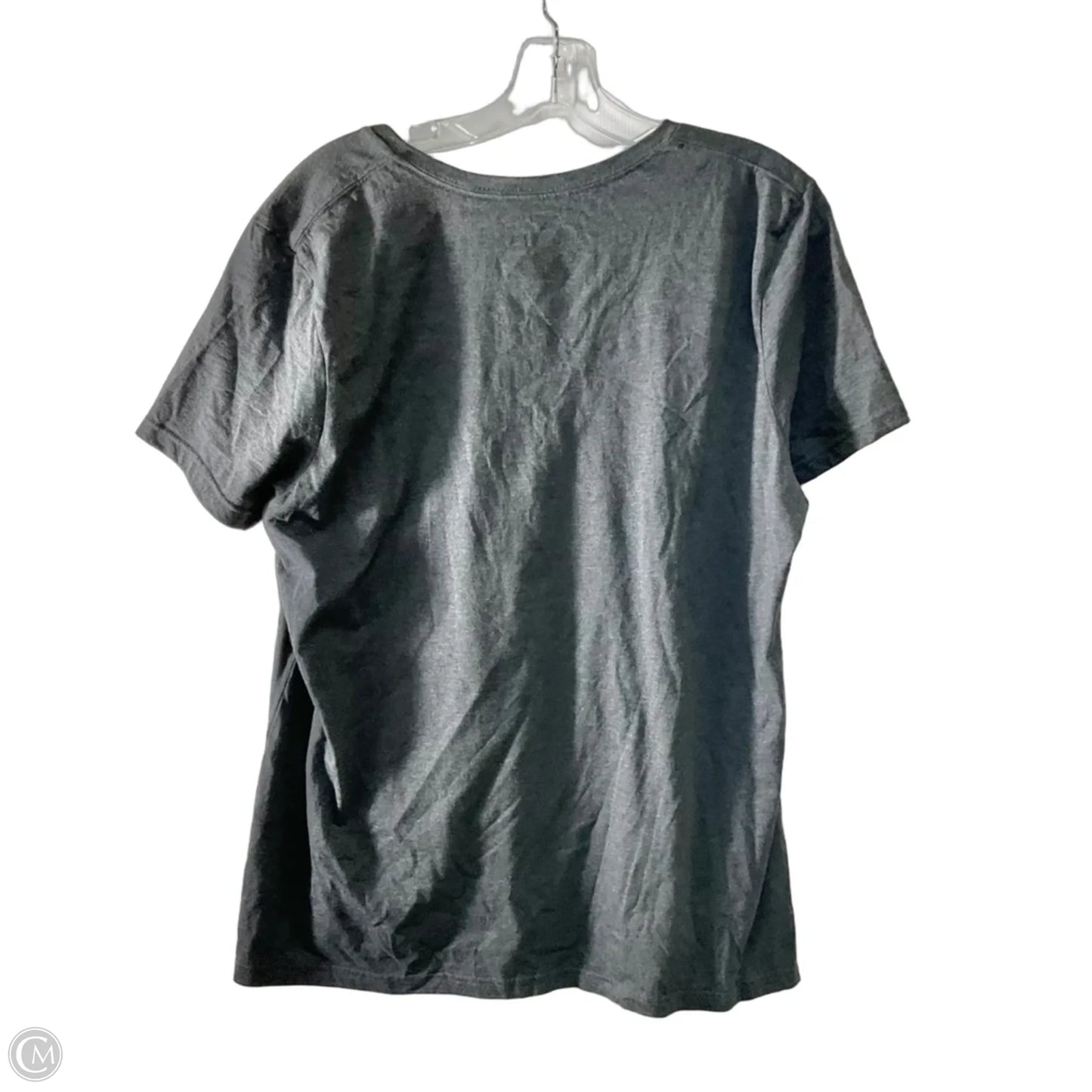 Athletic Top Short Sleeve By Fanatics In Grey, Size: 2x