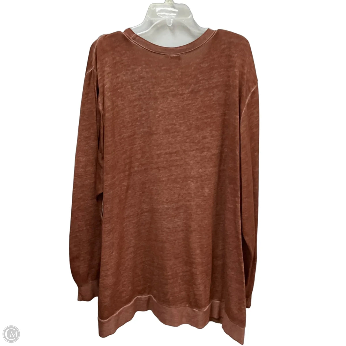 Top Long Sleeve By Disney In Brown, Size: 4x