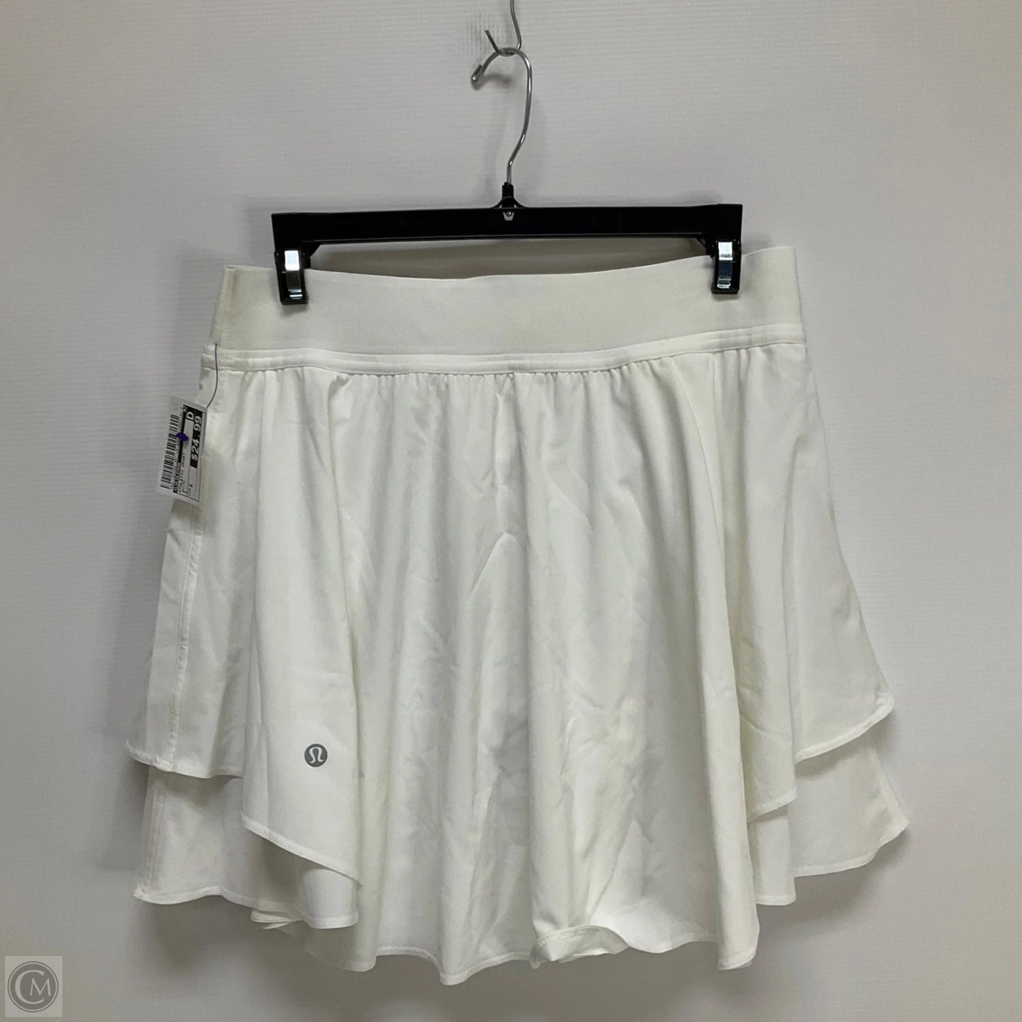 Athletic Skort By Lululemon In White, Size: 8