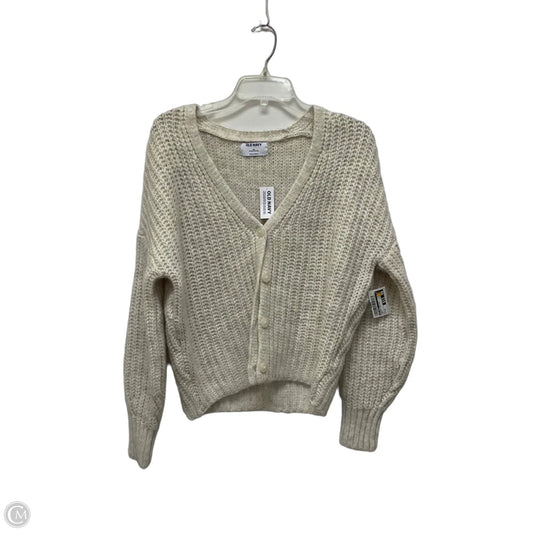 Sweater Cardigan By Old Navy In Cream, Size: Xs