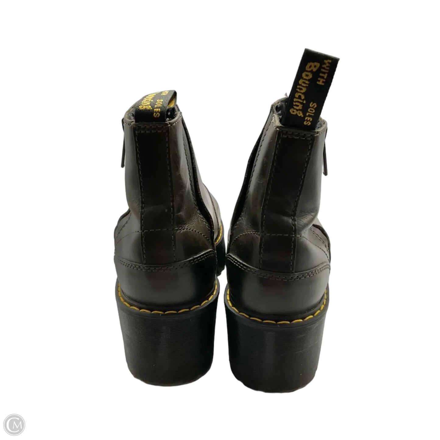 Boots Ankle Heels By Dr Martens In Brown, Size: 8