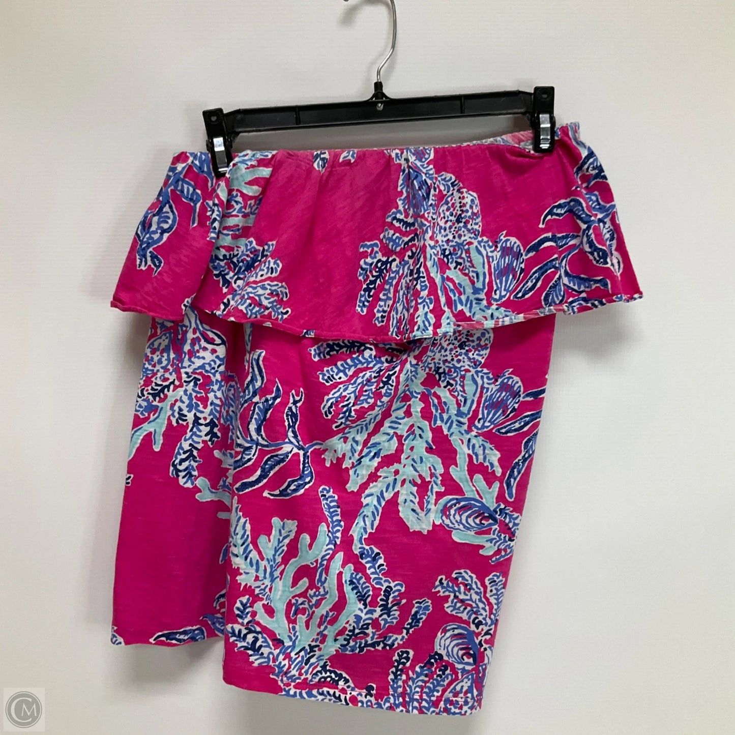 Top Sleeveless Designer By Lilly Pulitzer In Blue & Pink, Size: M