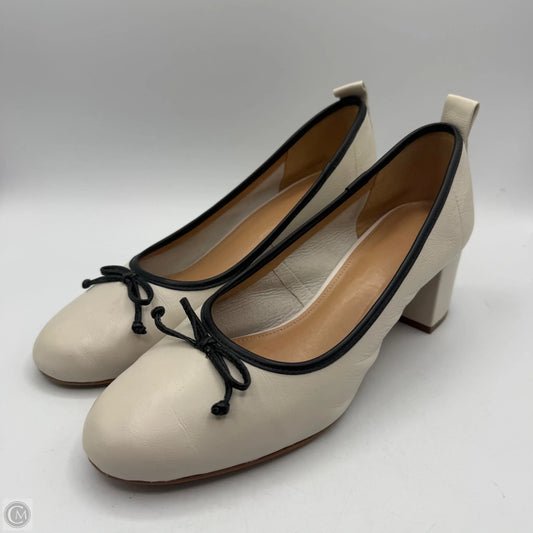 Shoes Heels Block By Maeve In Black & Cream, Size: 8