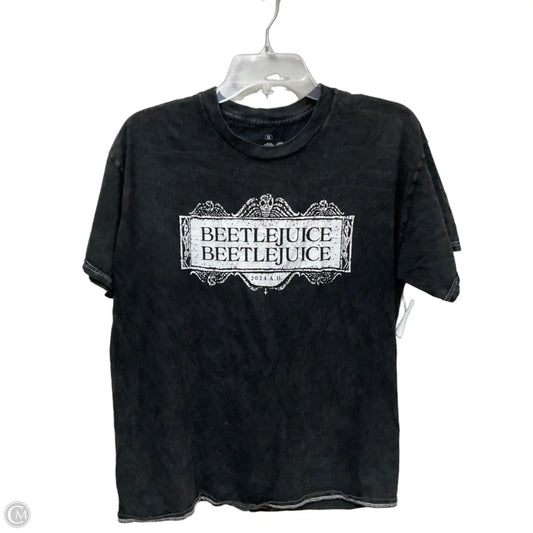 Top Short Sleeve By Clothes Mentor In Grey, Size: M