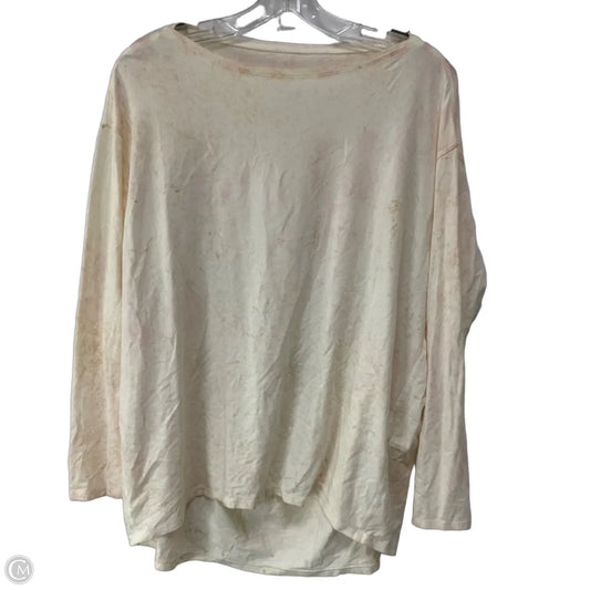 Athletic Top Long Sleeve Crewneck By Lululemon In Tie Dye Print, Size: 8