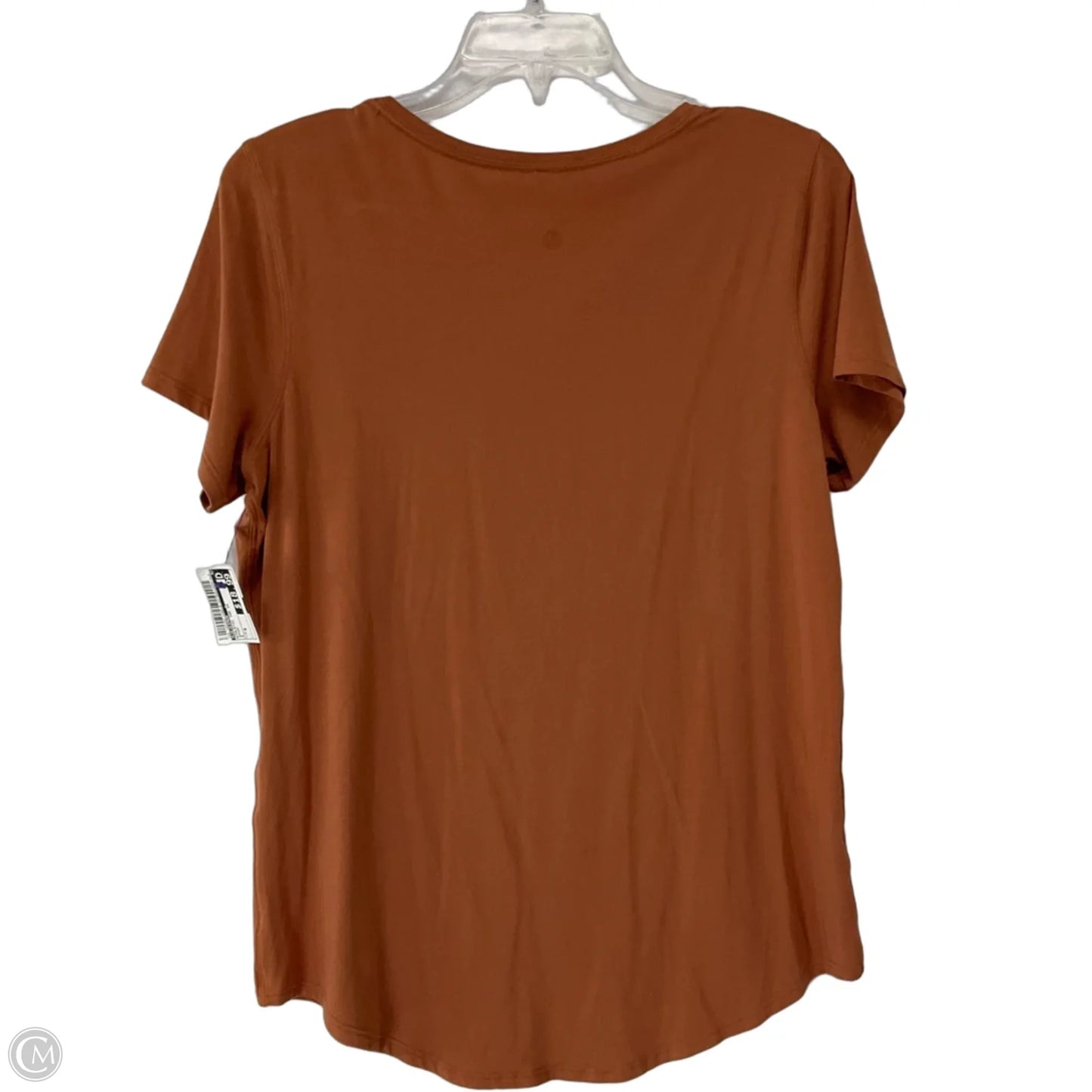 Athletic Top Short Sleeve By Lululemon In Brown, Size: 8