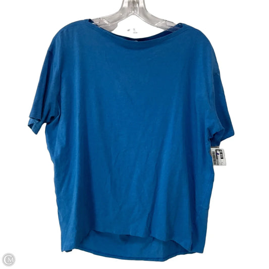 Athletic Top Short Sleeve By Lululemon In Blue, Size: 8