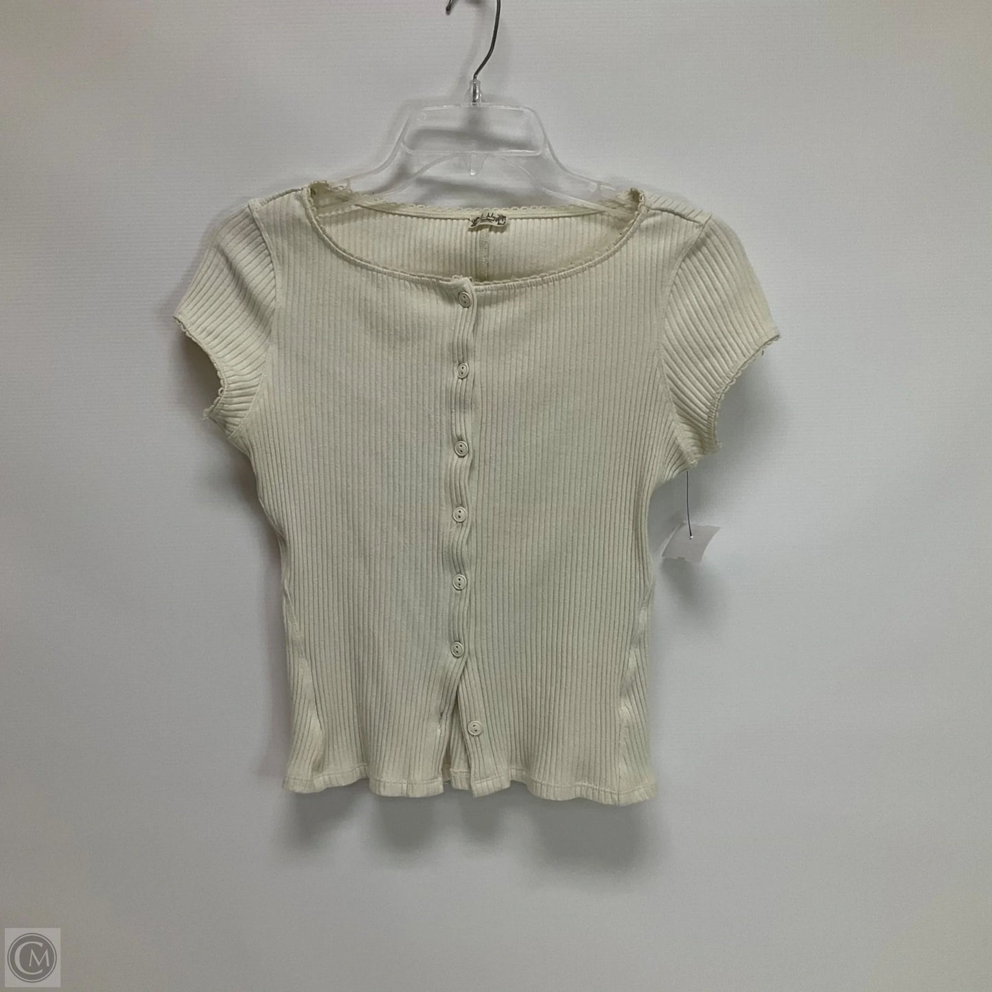 Top Short Sleeve By Free People In Tan, Size: S