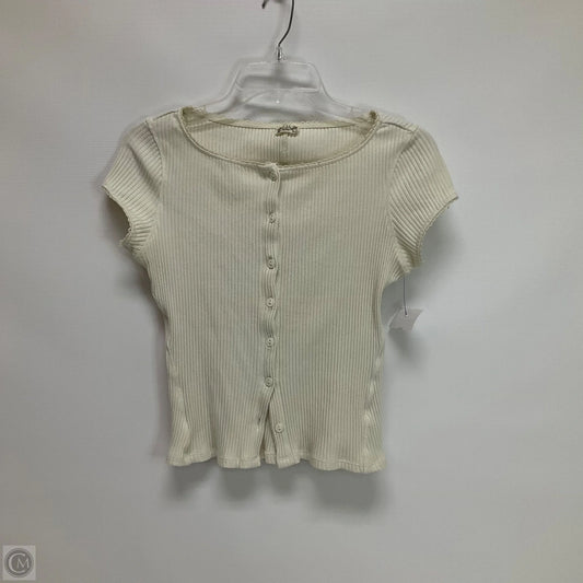 Top Short Sleeve By Free People In Tan, Size: S