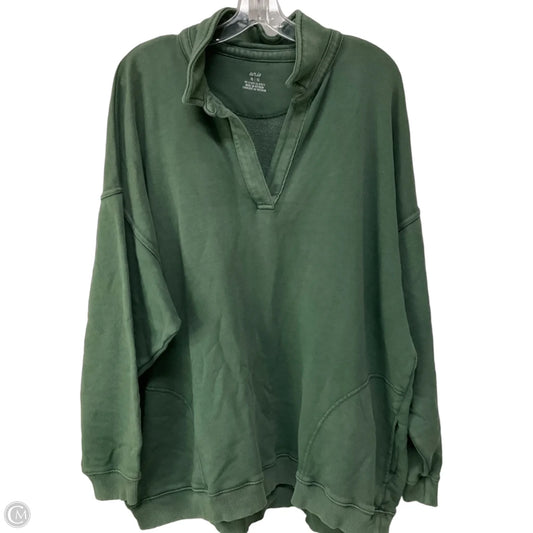 Top Long Sleeve By Aerie In Green, Size: Xl