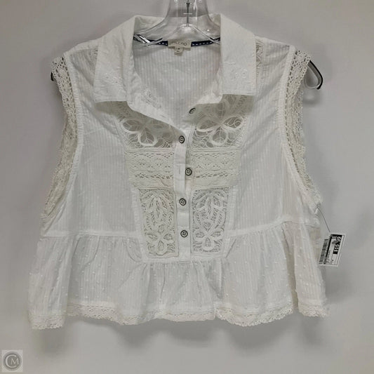 Top Sleeveless By Pilcro In White, Size: M