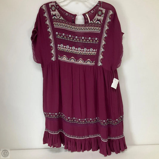 Dress Casual Short By Free People In Maroon, Size: S