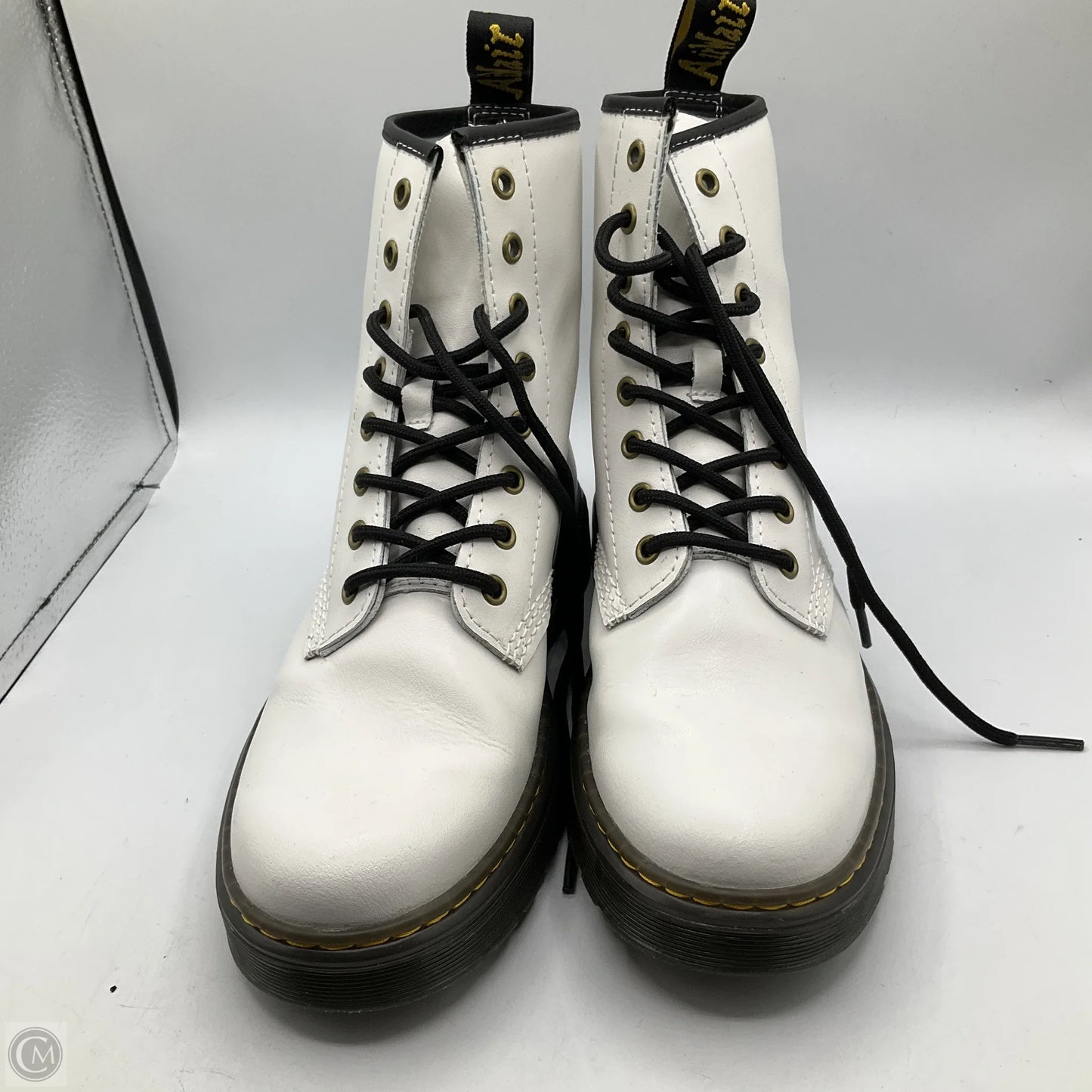 Boots Combat By Dr Martens In White, Size: 10