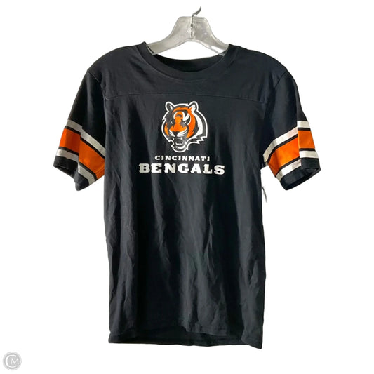 Athletic Top Short Sleeve By Nfl In Black, Size: L