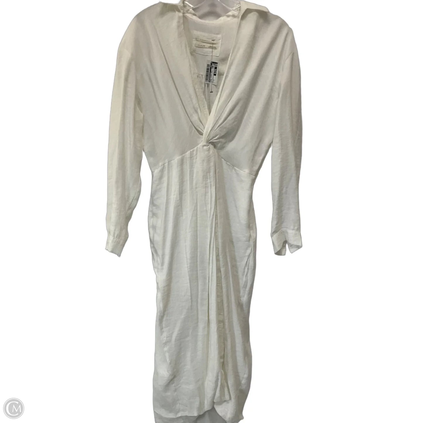 Dress Casual Midi By Anthropologie In White, Size: 6