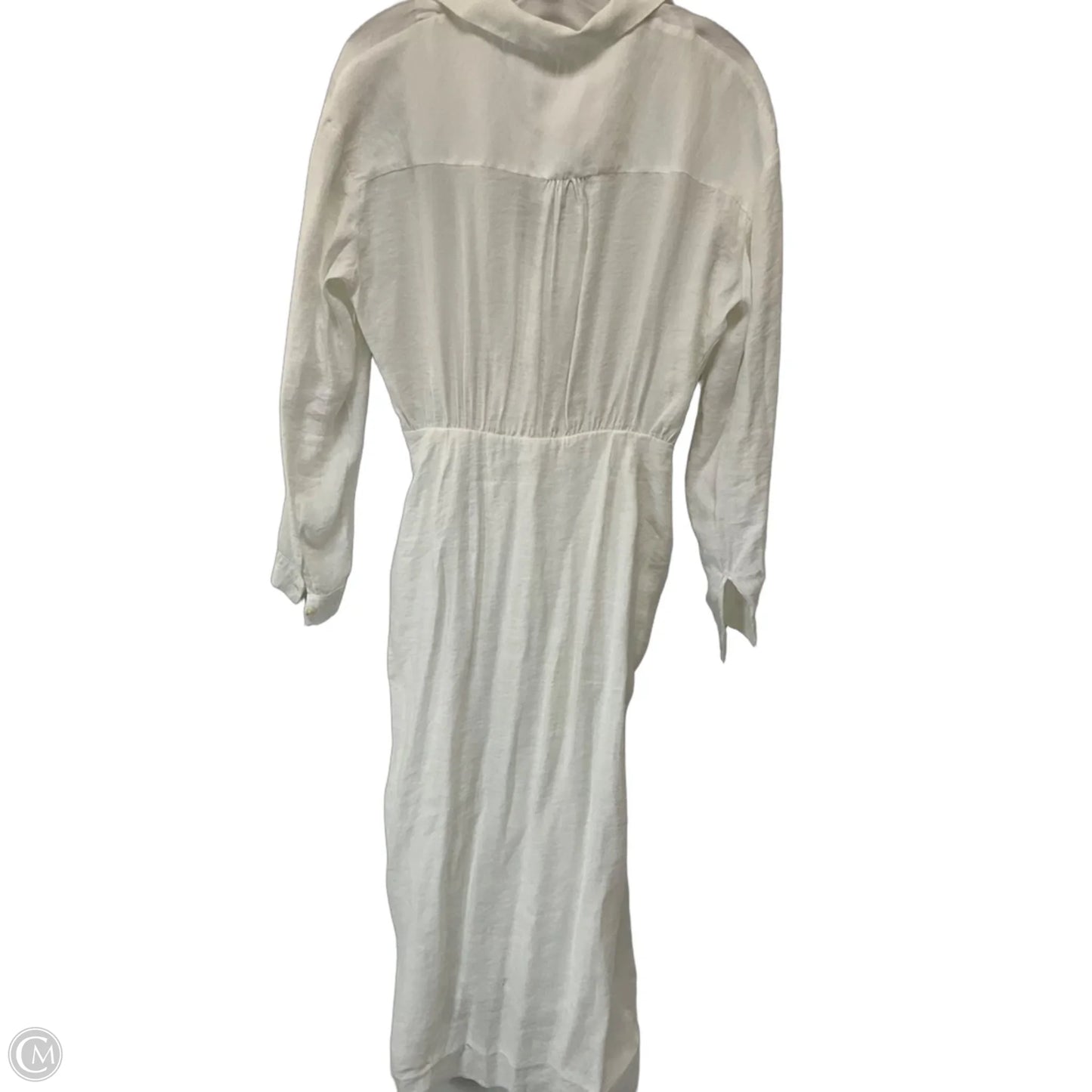 Dress Casual Midi By Anthropologie In White, Size: 6