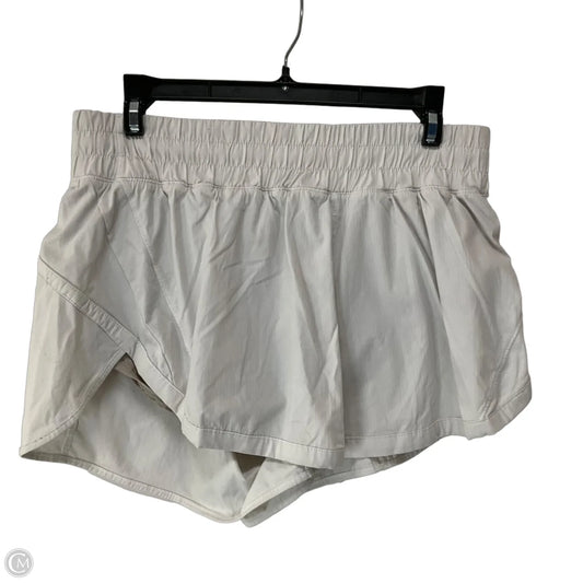 Athletic Shorts By Lululemon In White, Size: 10