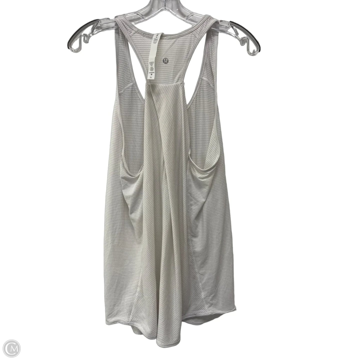 Athletic Tank Top By Lululemon In White, Size: 12