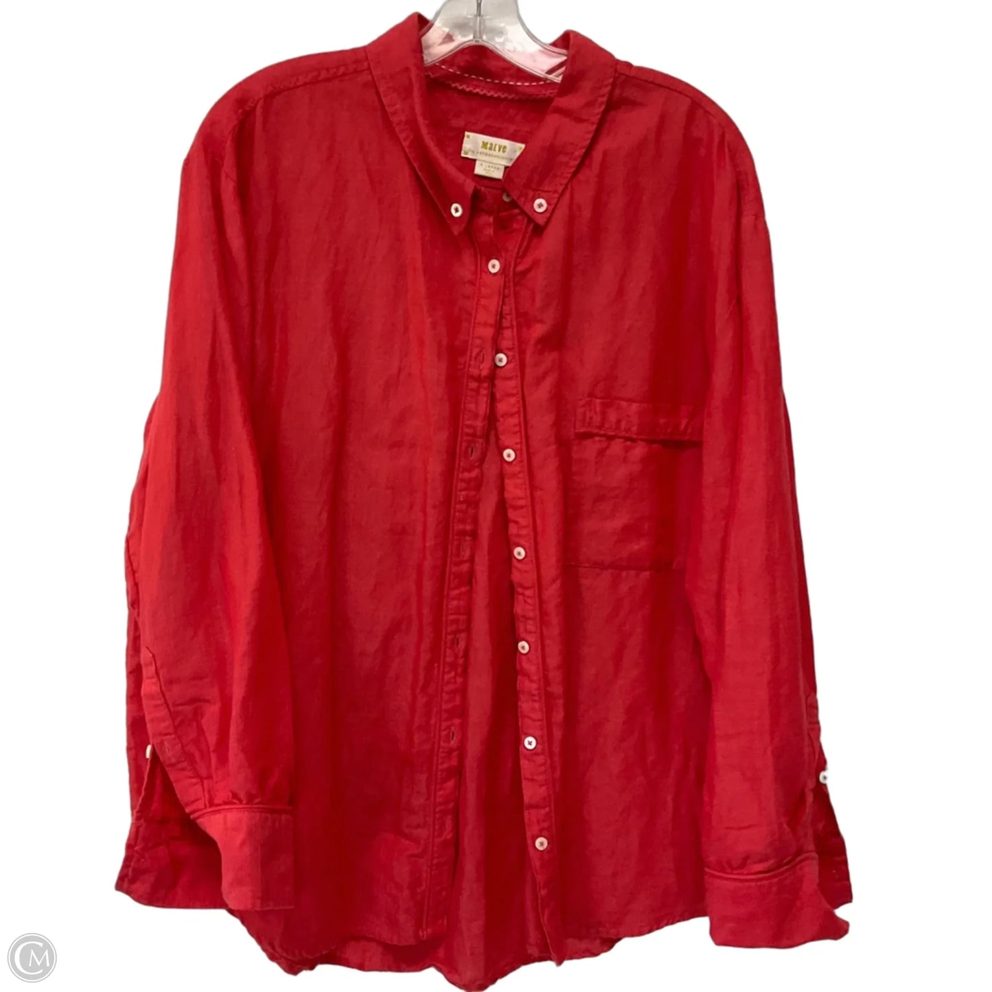 Top Long Sleeve By Maeve In Red, Size: Xl