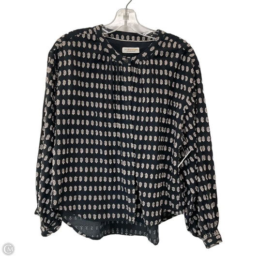 Top Long Sleeve By Pilcro In Blue, Size: S