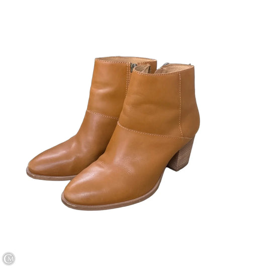 Boots Ankle Heels By Madewell In Brown, Size: 7