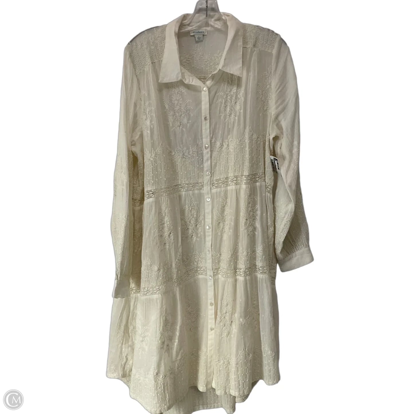 Dress Casual Midi By Sundance In White, Size: L