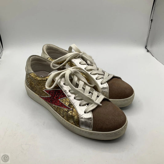 Shoes Sneakers By Cmc In Gold & Silver, Size: 7