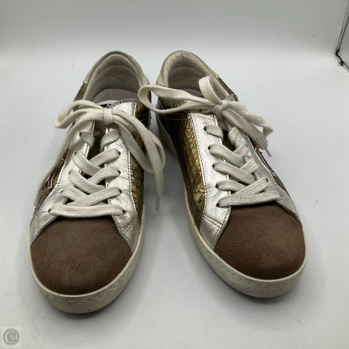 Shoes Sneakers By Cmc In Gold & Silver, Size: 7