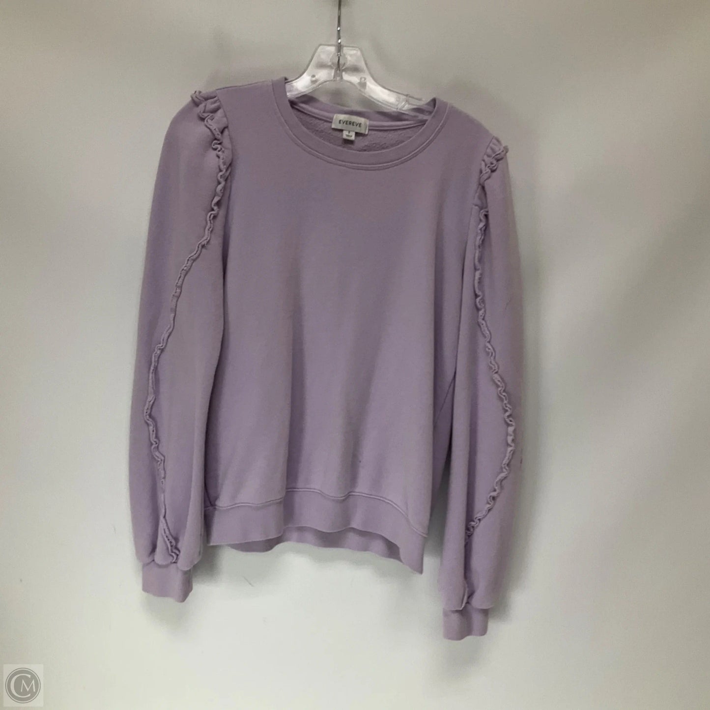 Top Long Sleeve By Evereve In Purple, Size: S