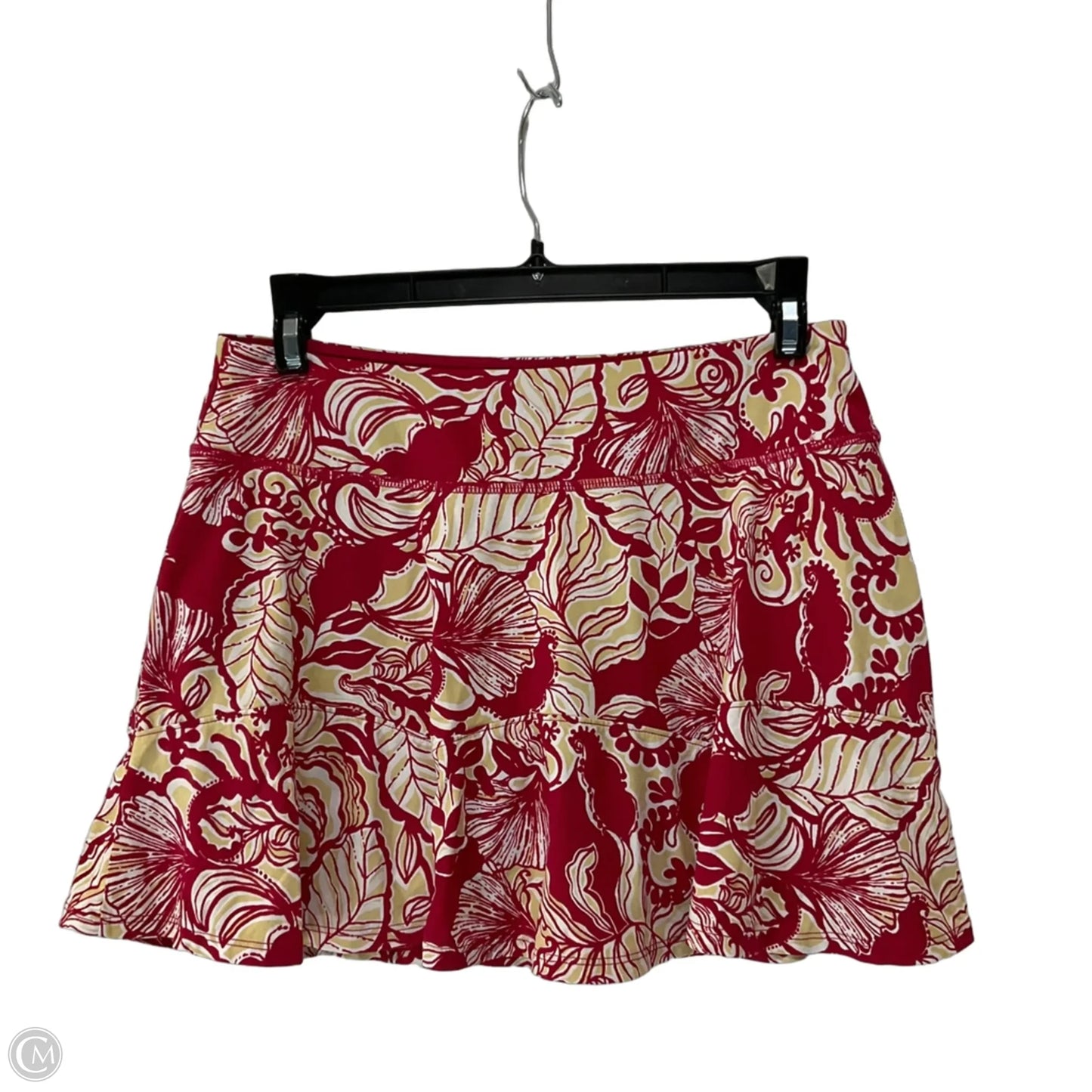 Skirt Designer By Lilly Pulitzer In Red & Tan, Size: S