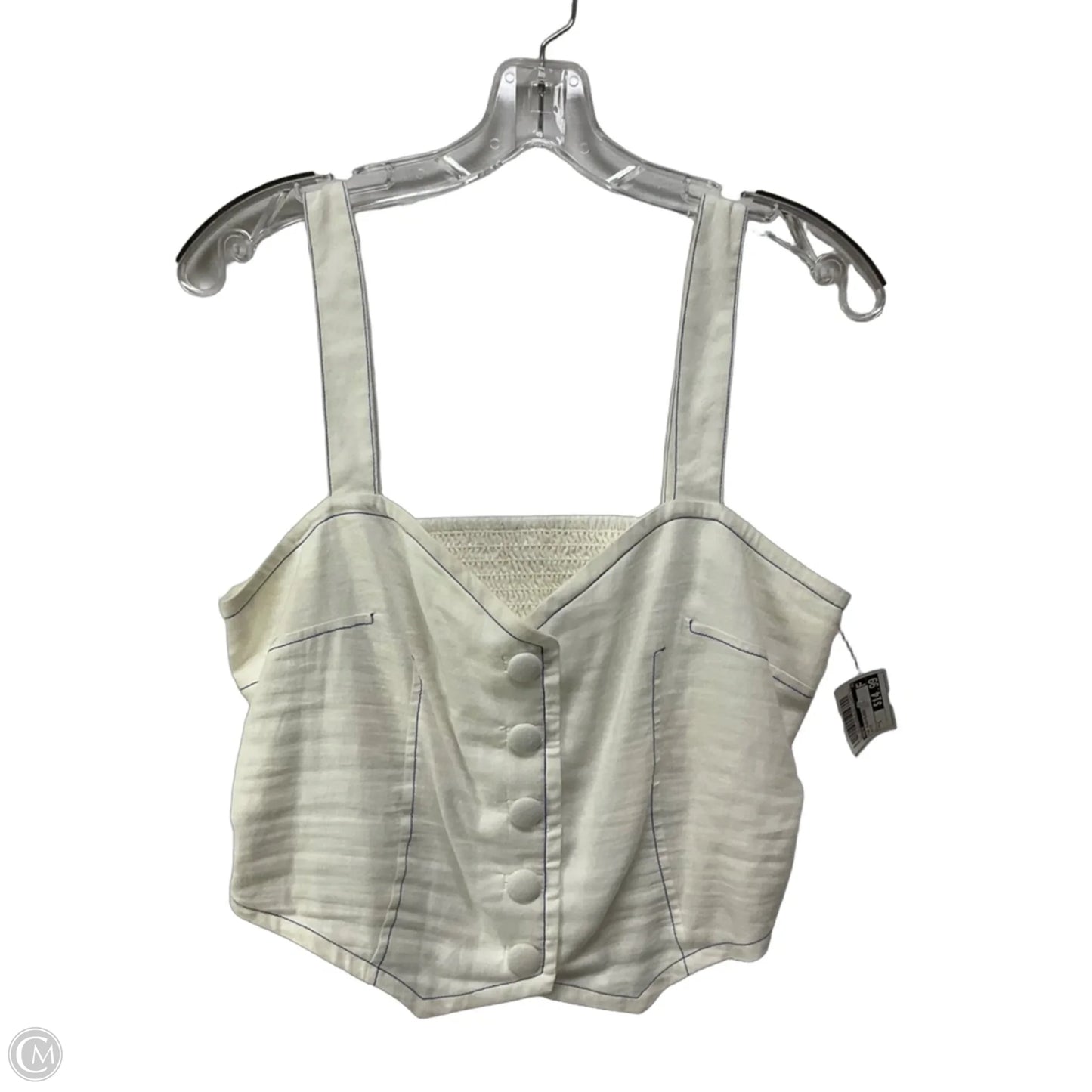 Top Sleeveless By Maeve In White, Size: S