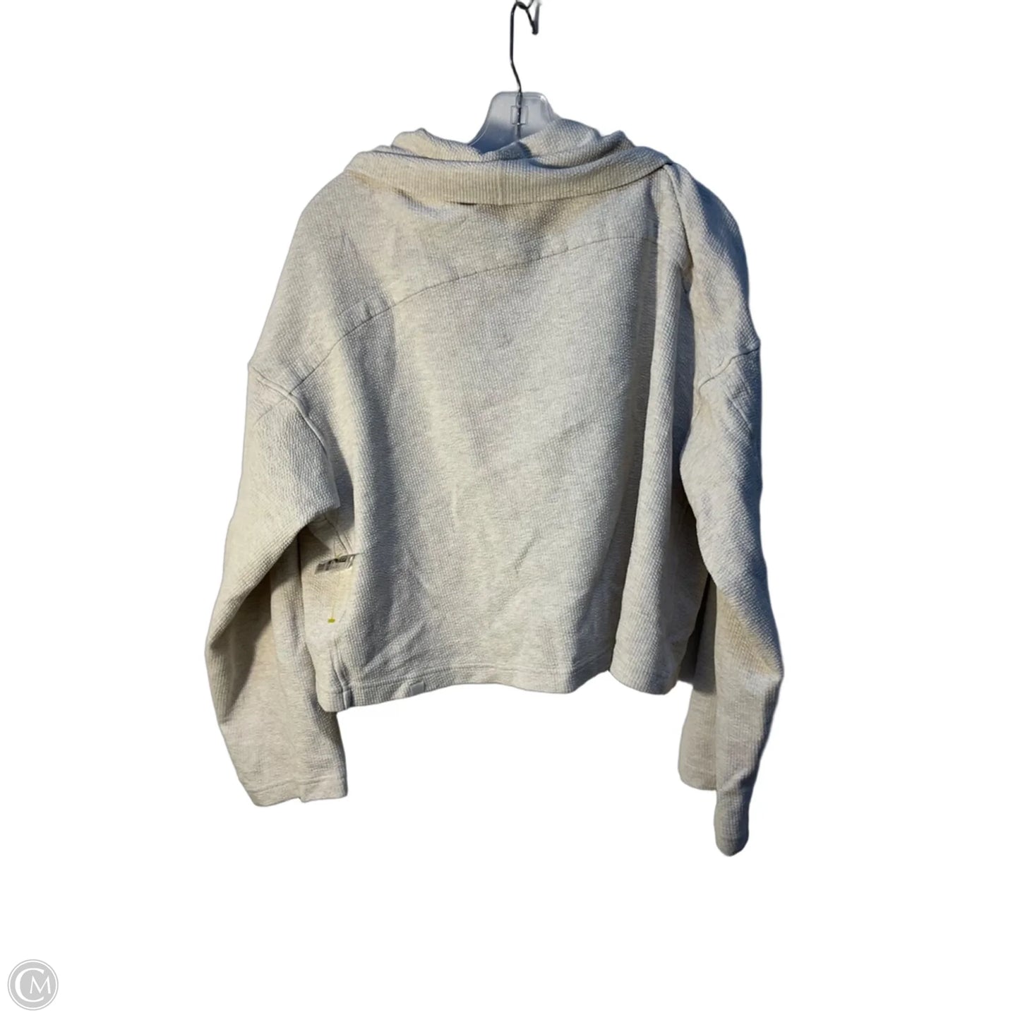 Athletic Sweatshirt Collar By Lululemon In Cream, Size: M
