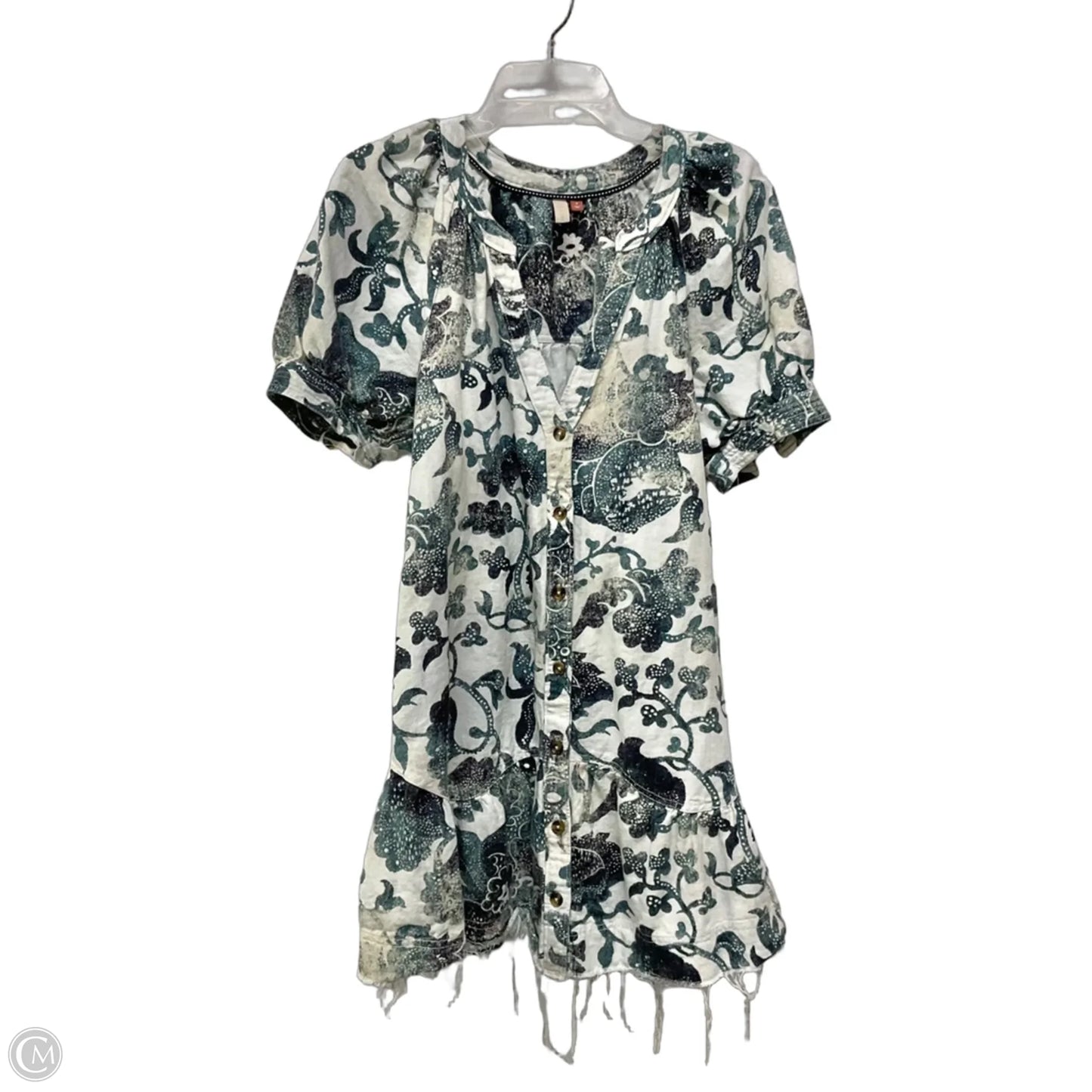 Dress Casual Short By Pilcro In Blue & White, Size: M
