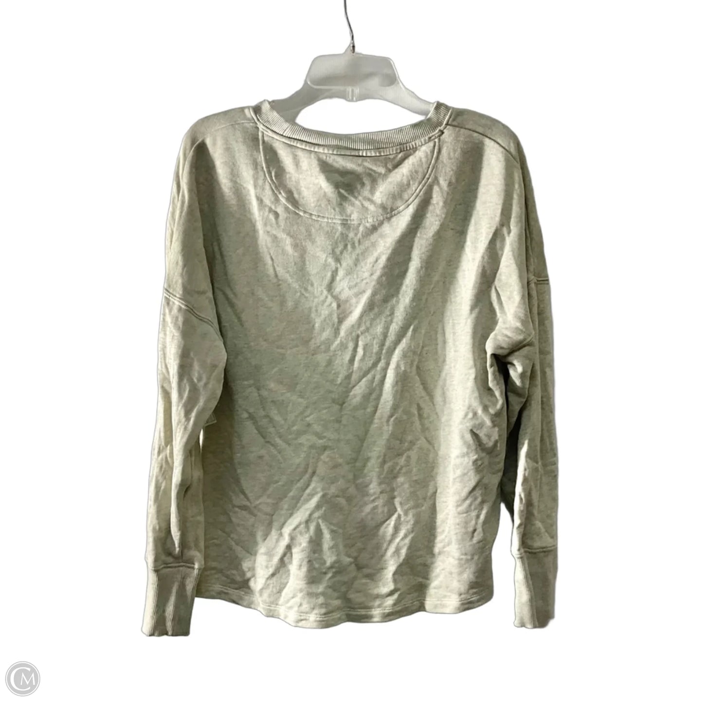 Athletic Top Long Sleeve Crewneck By Fanatics In Grey, Size: M