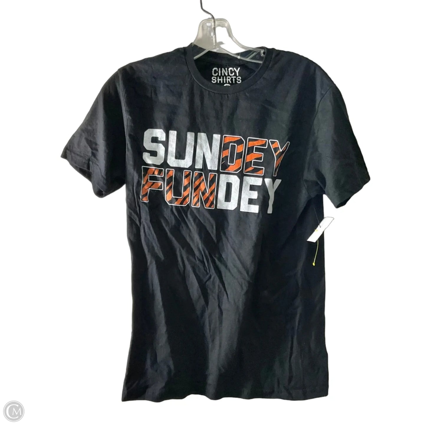 Athletic Top Short Sleeve By Cmf In Black, Size: S