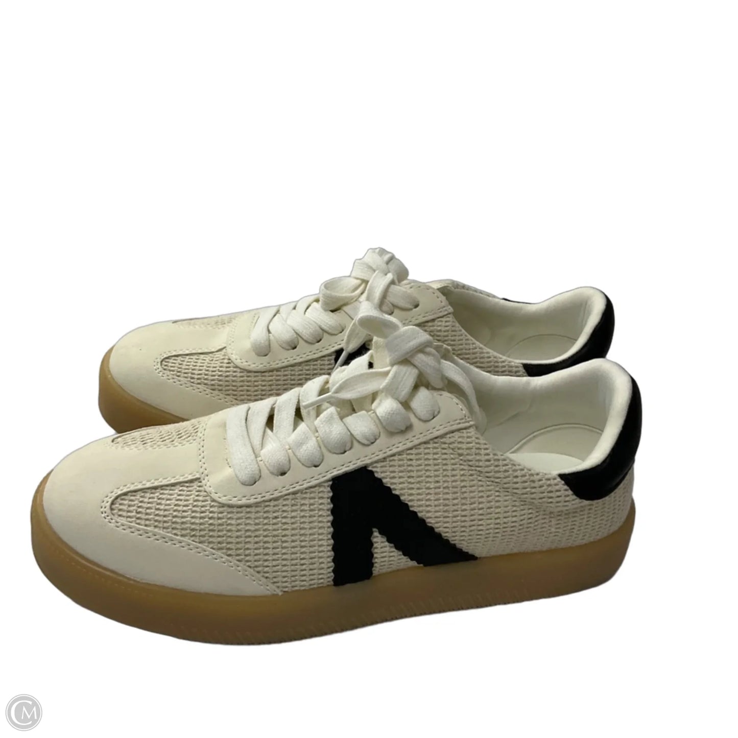 Shoes Sneakers By Mia In Black & Cream, Size: 8.5