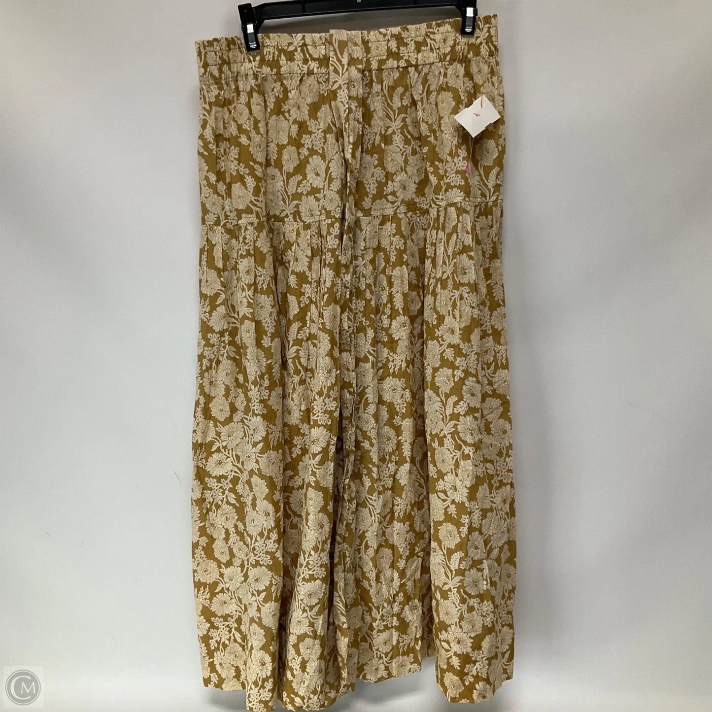Skirt Midi By The Great. In Tan & White, Size: M