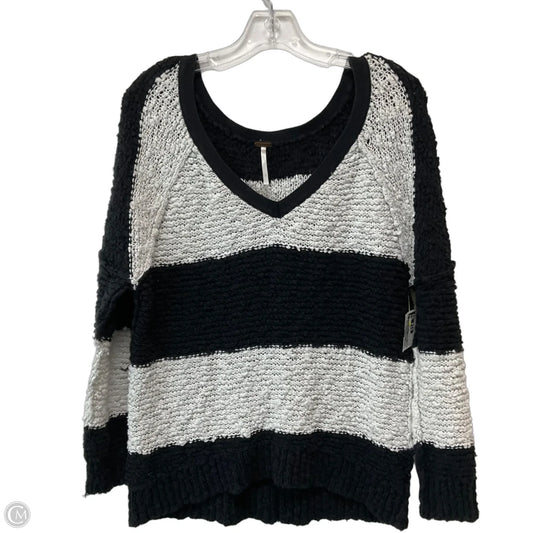 Sweater By Free People In Black & White, Size: S