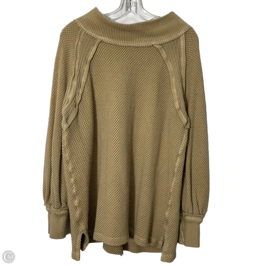 Top Long Sleeve By We The Free In Tan, Size: Xs