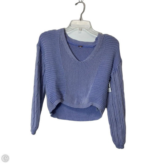 Sweater By Free People In Blue, Size: Xs