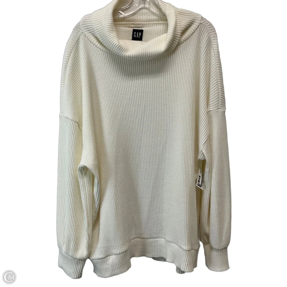 Top Long Sleeve By Gap In White, Size: Xl
