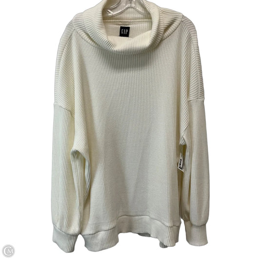Top Long Sleeve By Gap In White, Size: Xl