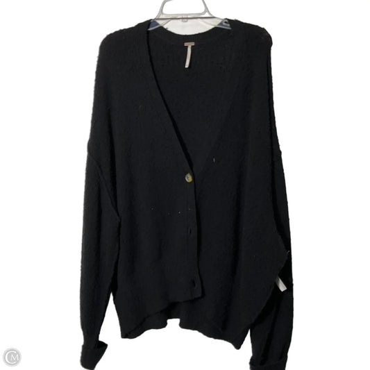 Sweater Cardigan By Free People In Black, Size: Xl