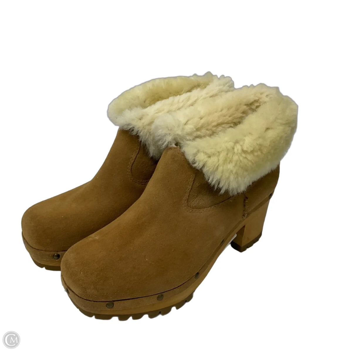 Boots Designer By Ugg In Brown, Size: 8